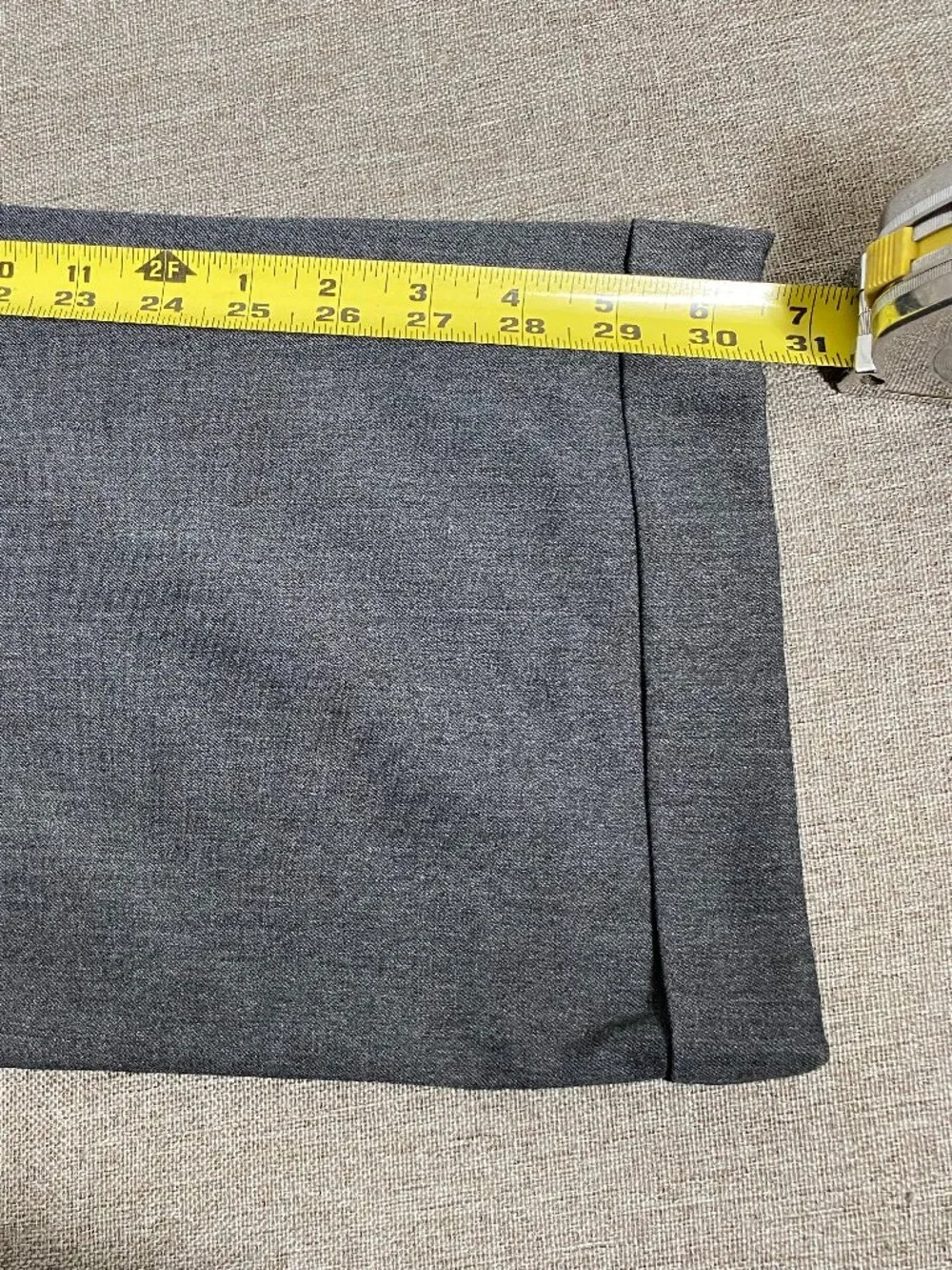 Haggar Pleated Dress Pants Men's 34 x 30 High Rise Gray Office Career